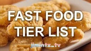 'Fast Food Tier List (extended) | A response to iDubbbz & H3H3'