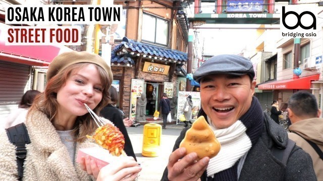 'Cheap Korean Street Food Tour Osaka Koreatown | ¥1,000 Challenge ft. [bridging asia]'