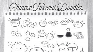 'Chinese New Year / Takeout Food Doodles | Doodle with Me'