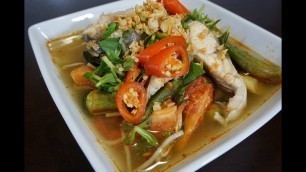 'Catfish Sour Soup  - Canh Chua Cá Bông Lau'