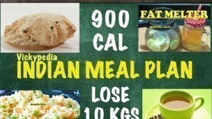 'Indian Meal Plan / Indian Diet Plan - (Hindi) / How to Lose Weight Fast 10 Kg in 10 Days'