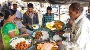 'Cheapest RoadSide Unlimited Meals | Indian Street Food'