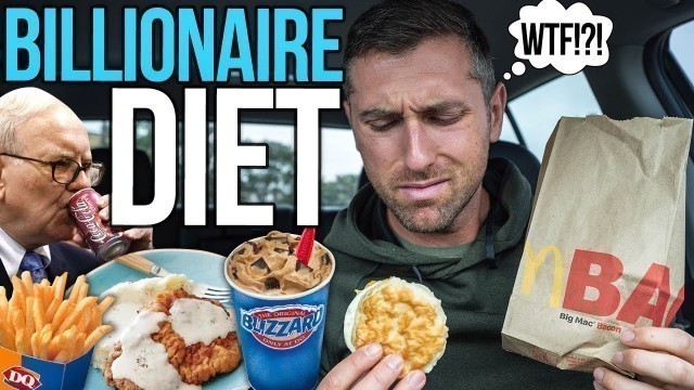 'I Tried BILLIONAIRE Warren Buffett’s Diet.... 8,000+ calories of FAST FOOD/ Junk Food'