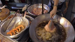 'Thailand Street Food in Patong, Phuket. Banzaan Night Market'