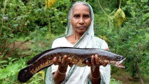 'Big Fish Recipe Cooking by our Grandma | Traditional Big Sole Fish Recipes | Village Food'