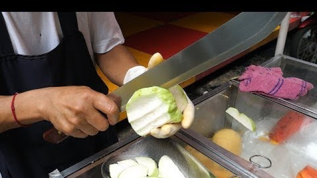 '태국 과일 자르기 달인 / Amazing Fruits Cutting Skills - thai street food'