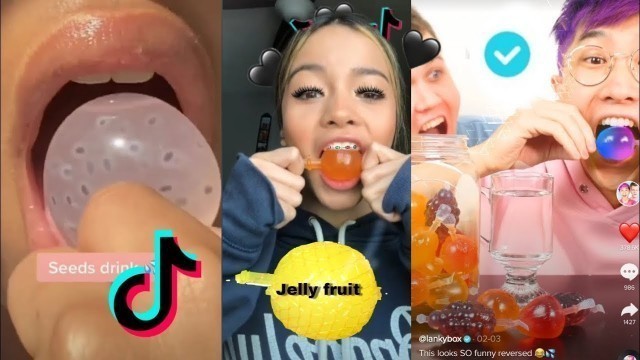 'FOOD MUKBANG ASMR JELLY Fruit compilation ASMR'