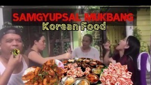 '1st mukbang KOREAN FOODS'