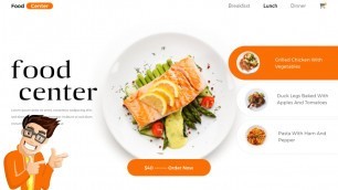 'UI Design Tutorial | Food and Restaurant Web UI Design in Adobe XD | WebDesignGeek'