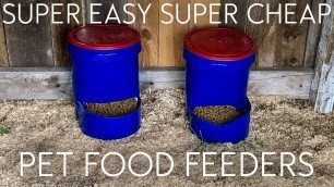 'Super Easy 5 GALLON BUCKET  Automatic Pet Food Feeders'