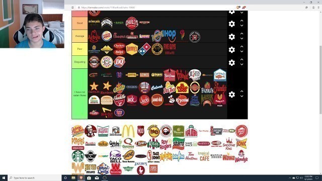 'My fast food tier list (110 restaurants)'