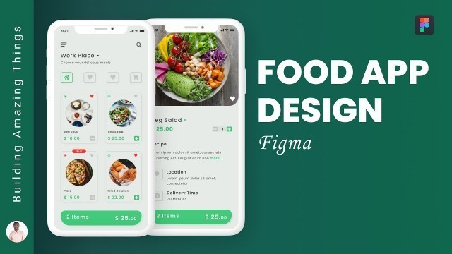 'Food Ordering Mobile App Design in Figma (2020)'