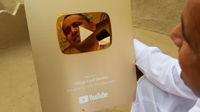 'Golden Play Button Unboxing by Mubashir Saddique | Village Food Secrets'