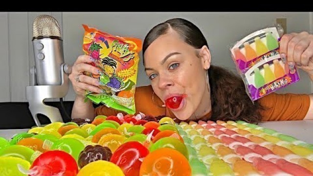 'ASMR TIKTOK MOST POPULAR FOODS (JELLY FRUIT AND NIK-L-NIPS WAX BOTTLES)'