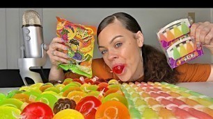 'ASMR TIKTOK MOST POPULAR FOODS (JELLY FRUIT AND NIK-L-NIPS WAX BOTTLES)'