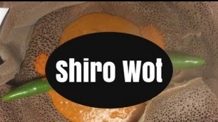 'Ethiopian food Shiro Wot'