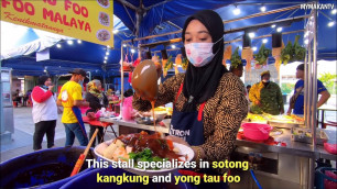 'Malaysian Street Food - Sotong Kangkung Malaya di Puchong Prima'