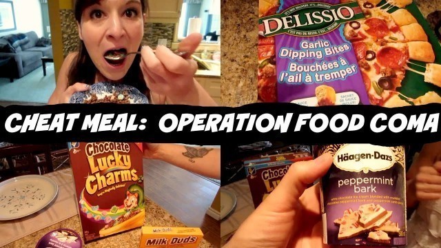 'FOOD COMA CHEAT MEAL | Haagen Dazs | Garlic Bites Pizza | Nicole Collet'