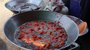 'Thai Street Food Tour. Eating Halal Food at a Muslim Market in Country Thailand'