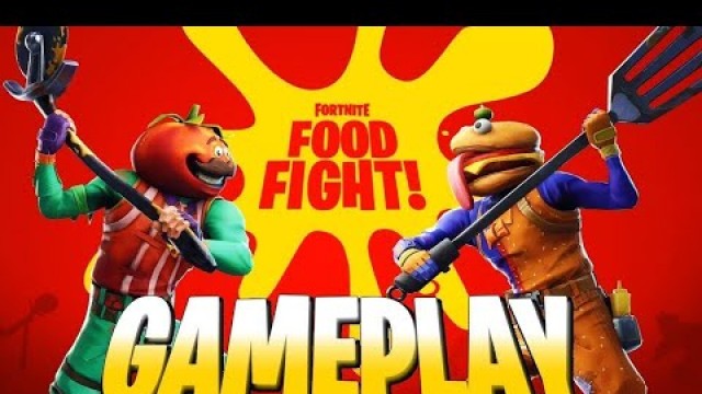 'Fortnite Food Fight Gameplay : MY TEAMMATE WOULDN\'T MOVE/A LOSS FOR THE TOMATO PEOPLE!!!'