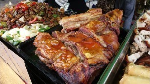 'London. The Street Food Market at Acklam Village, Portobello Road'