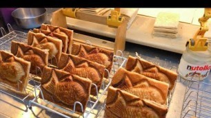 'Croissant Taiyaki/Korean Street Food / Myeongdong Korea'