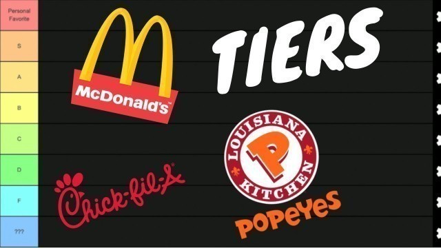 'THE GOAT Fast Food Tier List EVER MADE!!!'