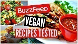 'Buzzfeed Food Recipes TESTED: Vegan Taste Test'