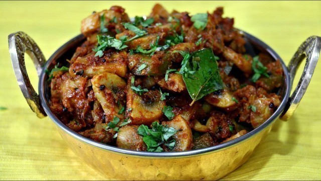 'Mushroom Masala - Indian Recipe Under 20 mins'