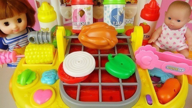 'Baby doll cooking food kitchen toys Baby Doli play'