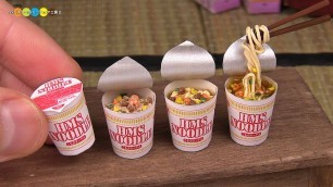 'DIY Fake food - Miniature Cup Noodle　ミニチュアカップヌードル作り'