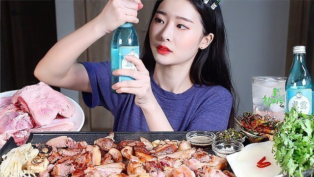 '품절대란 뒷고기구이 리얼사운드먹방 / KOREAN PORK BBQ Mukbang Eating Show BBQ hàn quốc บาร์บีคิวเกาหลี 韓国のバーベキュー'