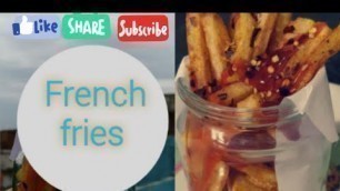 'Crispy seasoned french fries (homemade potato fries )'