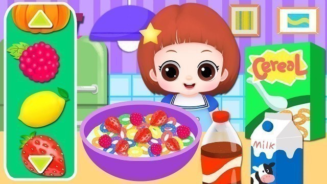 'Baby Doli healthy food learning game and baby Doll cooking toys play'