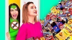 'IF YOUR DIET WAS A PERSON || How To Sneak Candies From DietGirl! Funny Situations by 123 GO! FOOD'