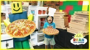 'ROBLOX Work at a Pizza Place In real life Pretend Play food'