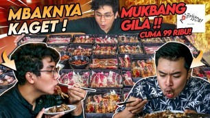 'GILAA!! MUKBANG KOREAN BBQ WAGYU SEPUASNYA!!! MBAKNYA SAMPE HERAN!! CUMA 99 RIBU AJA!!'