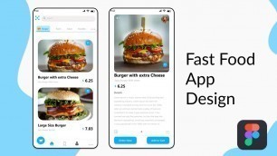 'Fast Food Corner App Design in Figma | Mobile App Design | Food App Design | Figma Tutorial.'