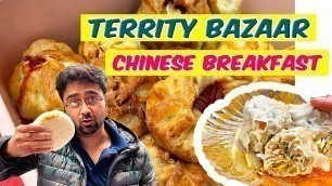 'Territy Bazar Chinese Breakfast | Indian Street Food Market in Kolkata | Chinatown in Kolkata'