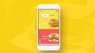 'Mobile App Food Design l Speed Art'