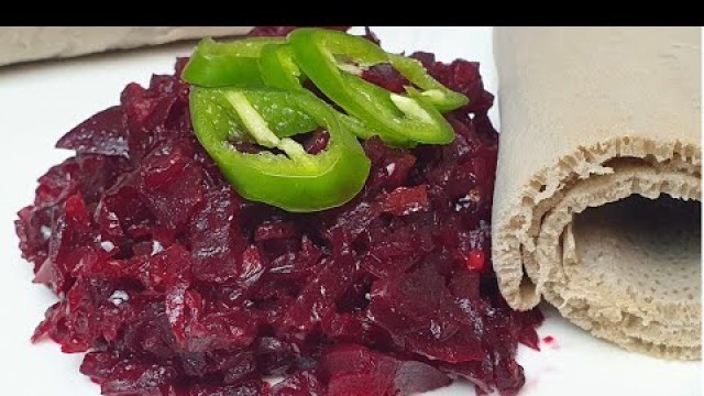 'ቀይስር አሰራር How to make Ethiopian food  beet root'