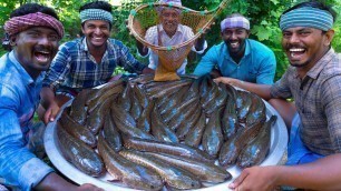 'SNAKEHEAD MURREL FISH | Viral Meen | River Fish Fry Cooking  In Village | Village Fish Fry Recipe'