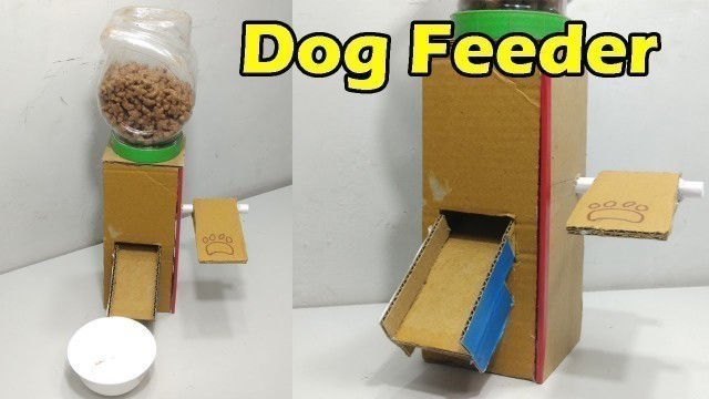 'How To Make Dog Feeder at Home | Dog Food Dispenser from Cardboard'