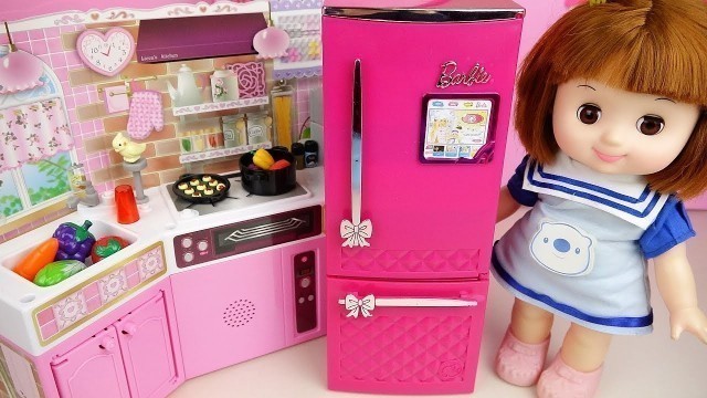 'Baby doll kitchen food cooking toys baby Doli play'