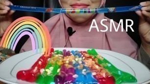 'ASMR JELLY FOOD PELANGI , RAINBOW JELLY'