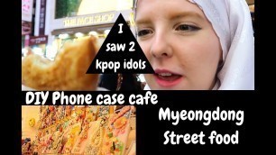 'Eid 2018 pt 2-  DIY phone case and Myeongdong street food - Vlog'