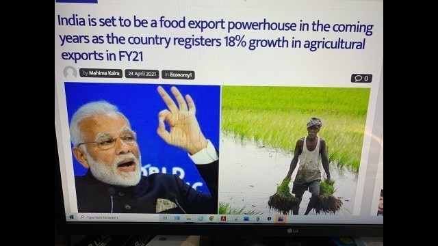 'India To Be Power House Of Export Of Food Grains Soon'