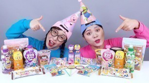 'Pororo Black Noodle Food Candy Jelly DONA Mukbang'