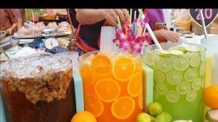 'Thai Street Food  | Fruit juice | World heritage festival'