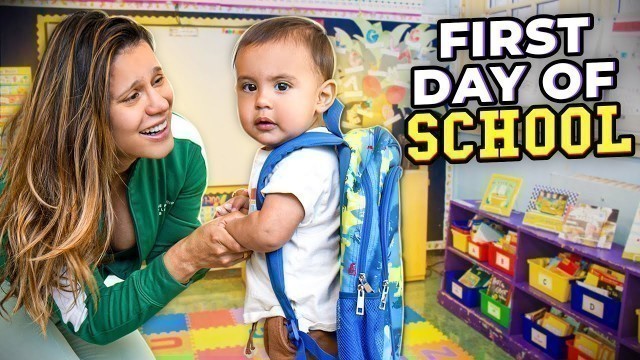 'Baby Milan\'s FIRST DAY of SCHOOL! (ONLY 10 MONTHS OLD) | The Royalty Family'